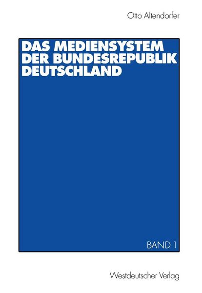 Produktbild: Das Mediensystem der Bundesrepublik Deutschland