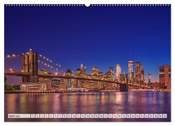 Produktbild: New York City Perspectives (High Quality Premium Wall Calendar 2026 DIN A2 landscape),CALVENDO 12 Month Wall Calendar