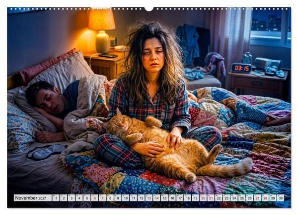 Produktbild: Typisch Katze! - Katzenalltag: Wir sind nur das Personal (Wandkalender 2027 DIN A2 quer), CALVENDO Monatskalender