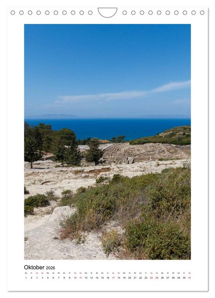 Produktbild: Rhodos, die Sonneninsel (Wandkalender 2026 DIN A4 hoch), CALVENDO Monatskalender