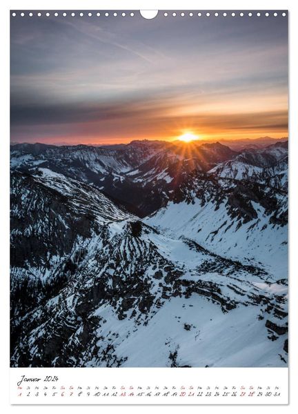 Bergpixel´s Bergwelten (Wandkalender 2024 DIN A3 hoch), CALVENDO Monatskalender