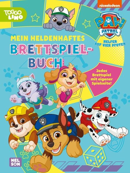PAW Patrol Mitmachbuch: Mein heldenhaftes Brettspielbuch, Taschenbuch von , Nelson, 9783845126883
