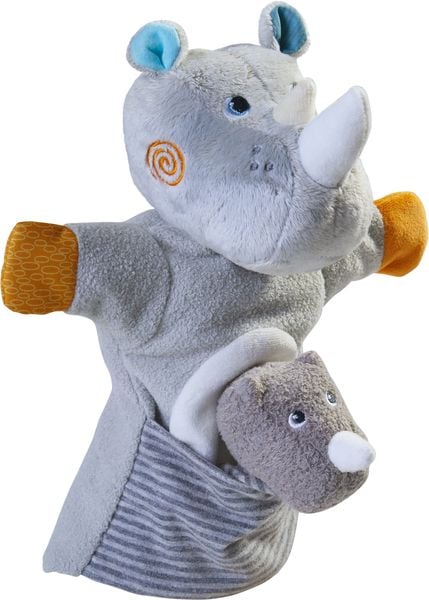 HABA - Handpuppe Nashorn mit Baby' kaufen - Spielwaren