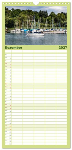 Produktbild: Familienplaner 2027 - Magischer Tegernsee mit 5 Spalten (Wandkalender, 21 x 45 cm) CALVENDO