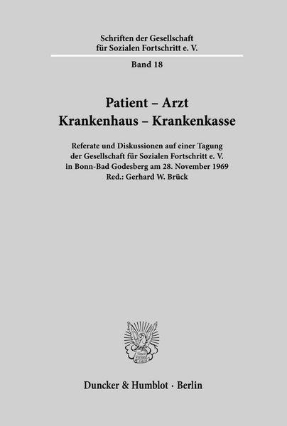 Produktbild: Patient - Arzt - Krankenhaus - Krankenkasse.