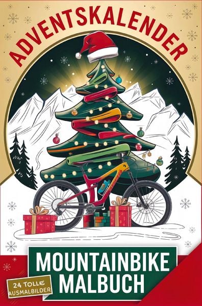 Produktbild: Mountainbike Adventskalender Malbuch