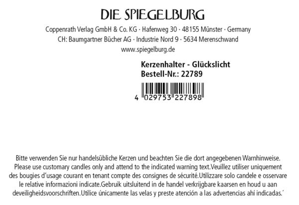Produktbild: Kerzenhalter Gl&uuml;ckslicht - Viel Gl&uuml;ck