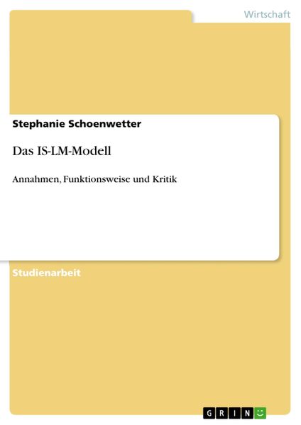 Produktbild: Das IS-LM-Modell