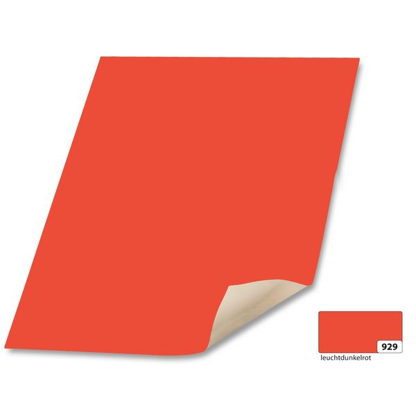 folia Plakatkarton 380g/m² neonrot 48x68cm 10 Blatt