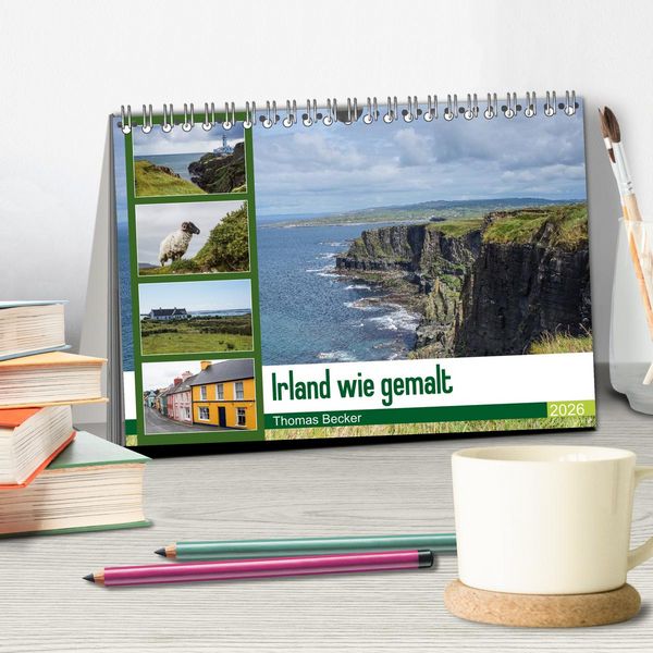 Produktbild: Irland wie gemalt (Tischkalender 2026 DIN A5 quer), CALVENDO Monatskalender