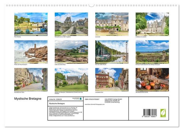 Produktbild: Mystische Bretagne (hochwertiger Premium Wandkalender 2027 DIN A2 quer), Kunstdruck in Hochglanz