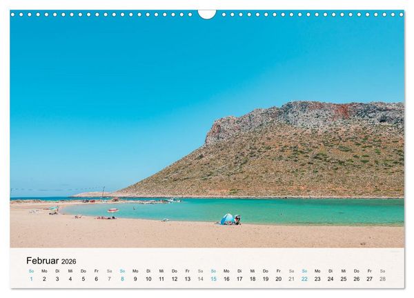 Produktbild: Kreta - Die sch&ouml;nsten Str&auml;nde (Wandkalender 2026 DIN A3 quer), CALVENDO Monatskalender