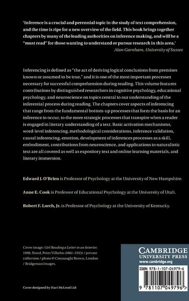 Produktbild: Inferences during Reading