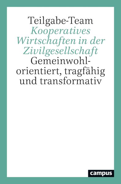 Produktbild: Kooperatives Wirtschaften in der Zivilgesellschaft