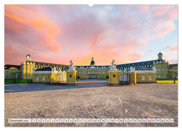 Produktbild: Karlsruhe Impressionen (Wandkalender 2026 DIN A2 quer), CALVENDO Monatskalender