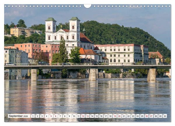 Produktbild: Drei Fl&uuml;sse Stadt Passau (Wandkalender 2026 DIN A3 quer), CALVENDO Monatskalender