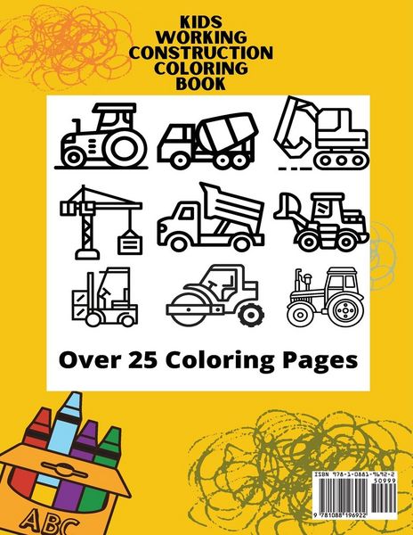 Produktbild: Kids Working Construction Coloring Book
