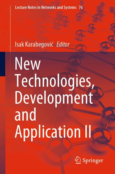 Produktbild: New Technologies, Development and Application II