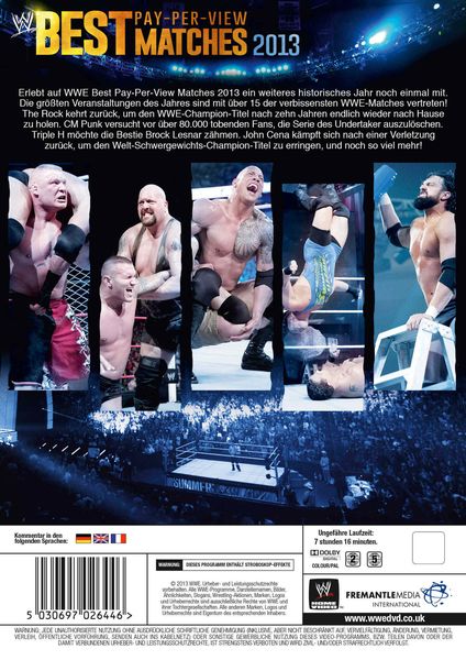 Produktbild: Best PPV Matches 2013 [3 DVDs]