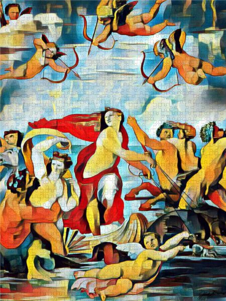 Produktbild: CALVENDO Puzzle Der Triumph der Galatea | 1000 Teile Lege-Gr&ouml;&szlig;e 64x48cm Foto-Puzzle f&uuml;r gl&uuml;ckliche Stunden