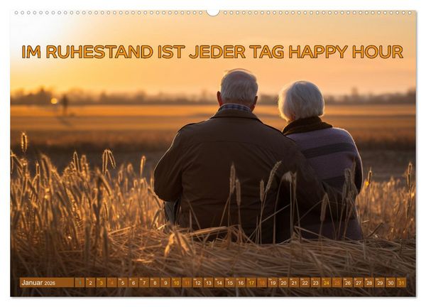 Produktbild: Auf zu neuen Ufern - Ruhestand (Wandkalender 2026 DIN A2 quer), CALVENDO Monatskalender