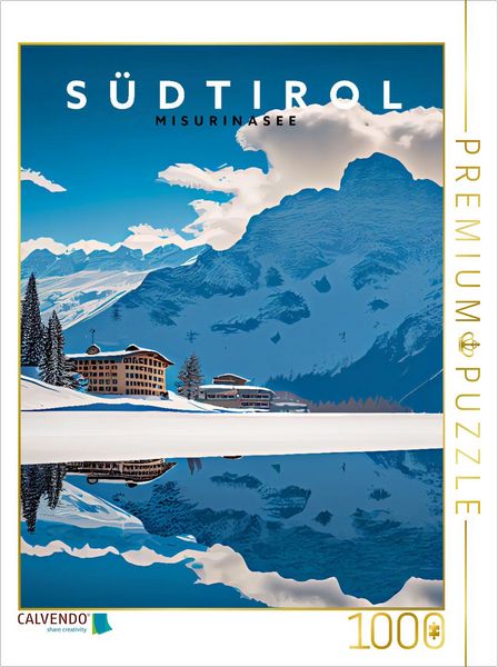 Produktbild: CALVENDO Puzzle Misurinasee | 1000 Teile Lege-Gr&ouml;&szlig;e 64x48cm Foto-Puzzle f&uuml;r gl&uuml;ckliche Stunden