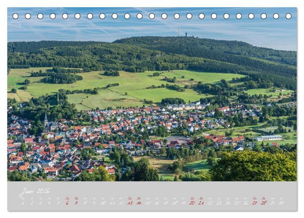 Produktbild: Th&uuml;ringer Wald Das Gr&uuml;ne Herz Deutschlands (Tischkalender 2026 DIN A5 quer), CALVENDO Monatskalender