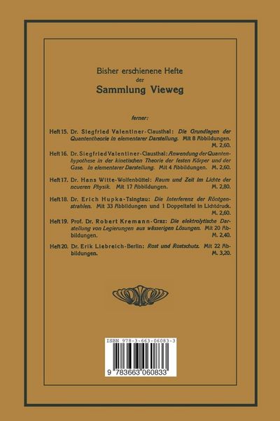 Produktbild: Die elektrolytische Darstellung von Legierungen aus w&auml;sserigen L&ouml;sungen