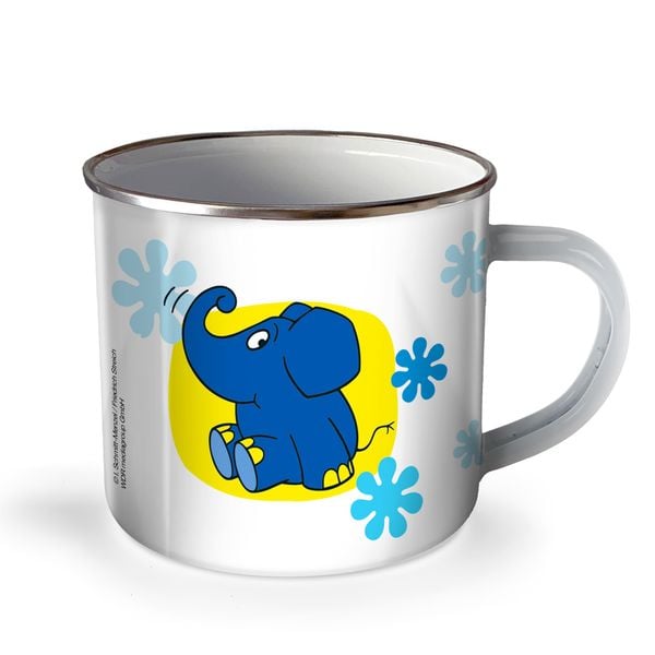 Trötsch Die Maus Emaille Becher Tasse Elefant