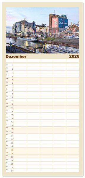 Produktbild: Familienplaner 2026 - Neuss Impressionen mit 5 Spalten (Wandkalender, 21 x 45 cm) CALVENDO