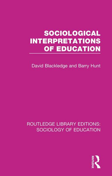 Produktbild: Sociological Interpretations of Education