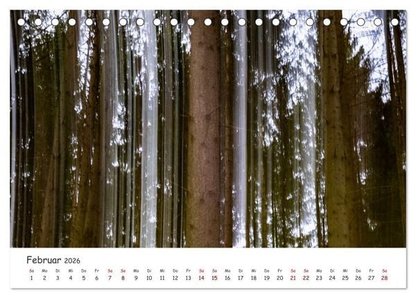 Produktbild: Abstrakte Naturerlebnisse - ICM (Intentional Camera Movement) Fotografie (Tischkalender 2026 DIN A5 quer), CALVENDO Monatskalender