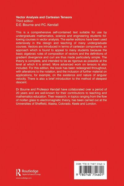Produktbild: Vector Analysis and Cartesian Tensors, Third edition