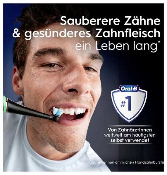 Produktbild: Braun Bra Oral-B iO Series 10 UltimateLunar Gold 17398125 Elektrische Zahnb&uuml;rste Schwarz