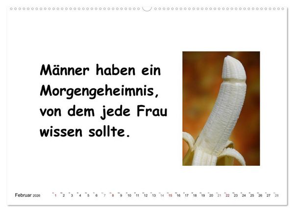 Produktbild: Was Frauen &uuml;ber M&auml;nner denken (hochwertiger Premium Wandkalender 2026 DIN A2 quer), Kunstdruck in Hochglanz