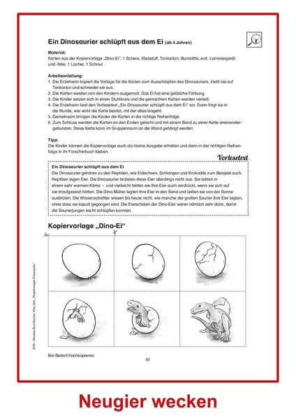 Produktbild: Kita aktiv Projektmappe Dinosaurier