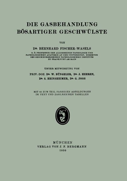 Produktbild: Die Gasbehandlung B&ouml;sartiger Geschw&uuml;lste