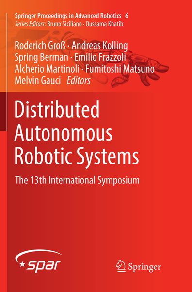 Produktbild: Distributed Autonomous Robotic Systems