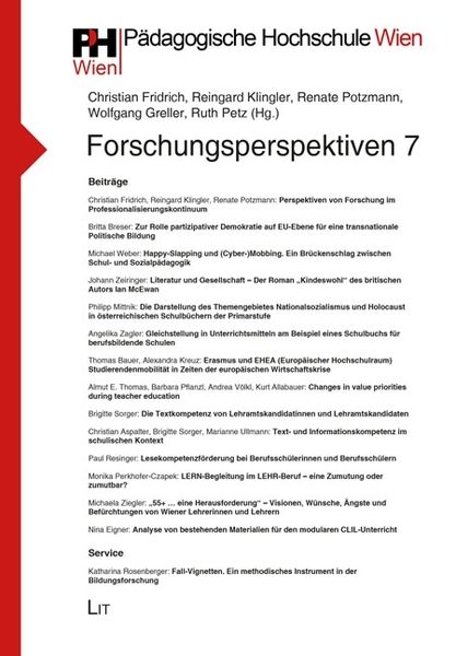 Produktbild: Forschungsperspektiven. Bd.7