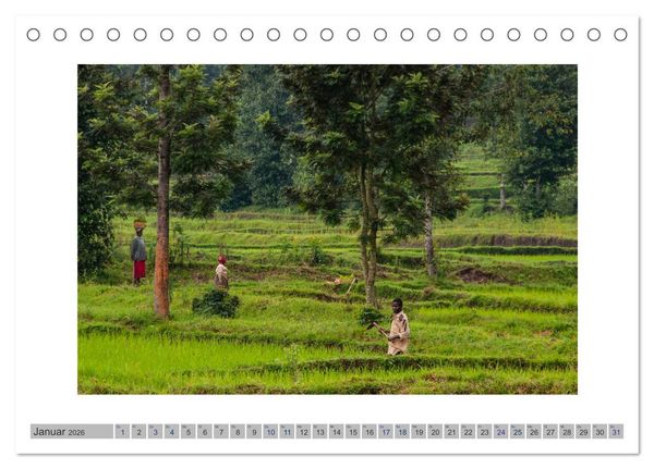 Produktbild: Ruanda (Tischkalender 2026 DIN A5 quer), CALVENDO Monatskalender