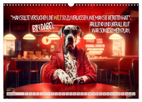 Produktbild: ULTRAKRASS Knallharte Hunde (Wandkalender 2026 DIN A3 quer), CALVENDO Monatskalender
