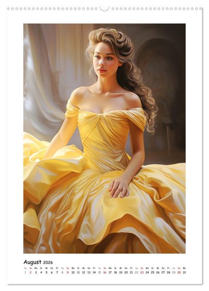 Produktbild: Eleganz im Glanz. Zauberhaft im Abendkleid (Wandkalender 2026 DIN A2 hoch), CALVENDO Monatskalender