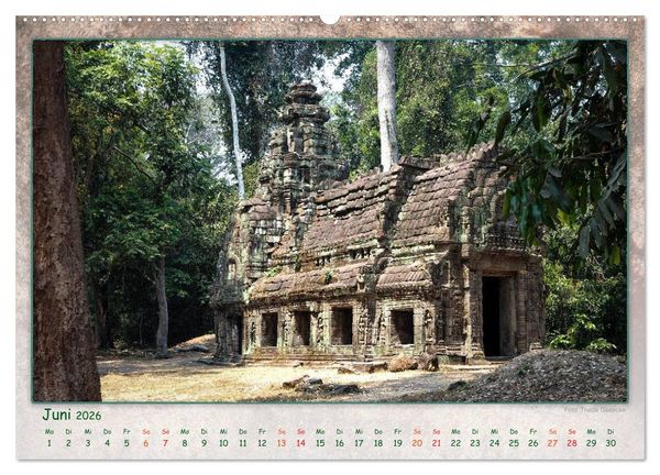 Produktbild: Kambodscha, Angkor Thom, Angkor Wat und Bayon (Wandkalender 2026 DIN A2 quer), CALVENDO Monatskalender