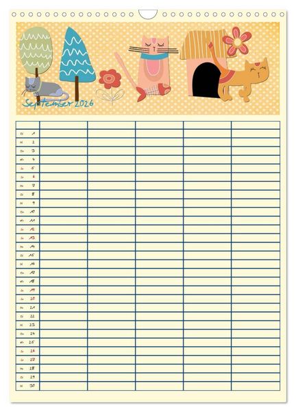Produktbild: Unser buntes Familienleben (Wandkalender 2026 DIN A3 hoch), CALVENDO Monatskalender