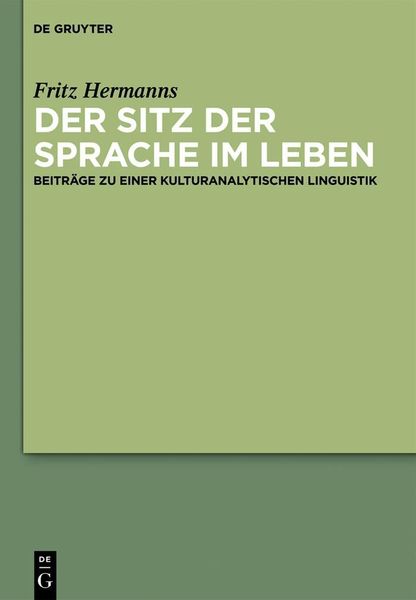 Produktbild: Der Sitz der Sprache im Leben