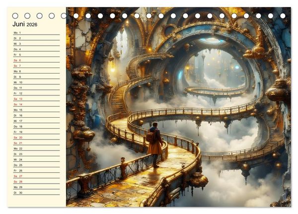 Produktbild: Flucht ins Wunder (Tischkalender 2026 DIN A5 quer), CALVENDO Monatskalender