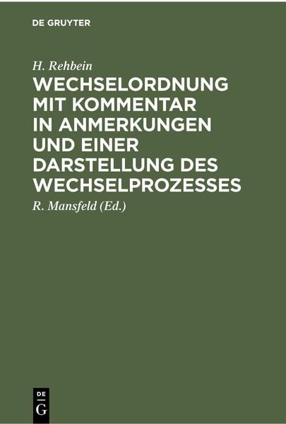 Produktbild: Wechselordnung mit Kommentar in Anmerkungen und einer Darstellung des Wechselprozesses