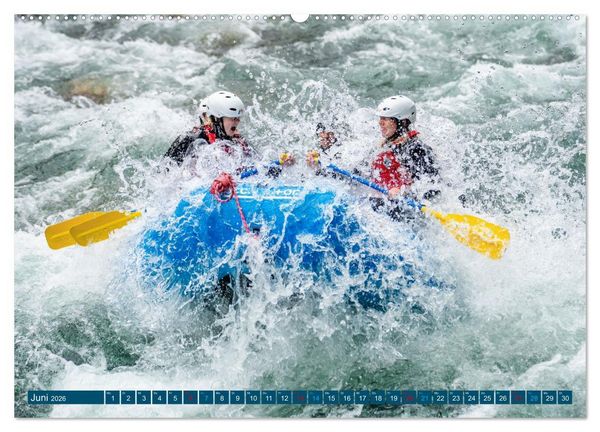 Produktbild: Faszination Wildwasser - Rafting (Wandkalender 2026 DIN A2 quer), CALVENDO Monatskalender