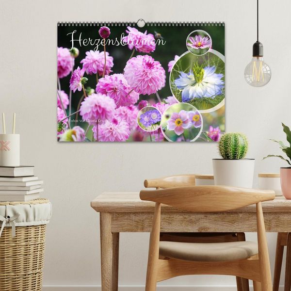 Produktbild: Herzensblumen (Wandkalender 2027 DIN A3 quer), CALVENDO Monatskalender