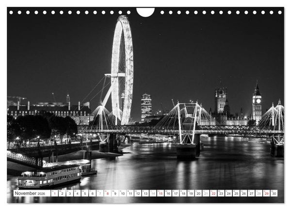 Produktbild: London Stadt an der Themse (Wandkalender 2026 DIN A4 quer), CALVENDO Monatskalender